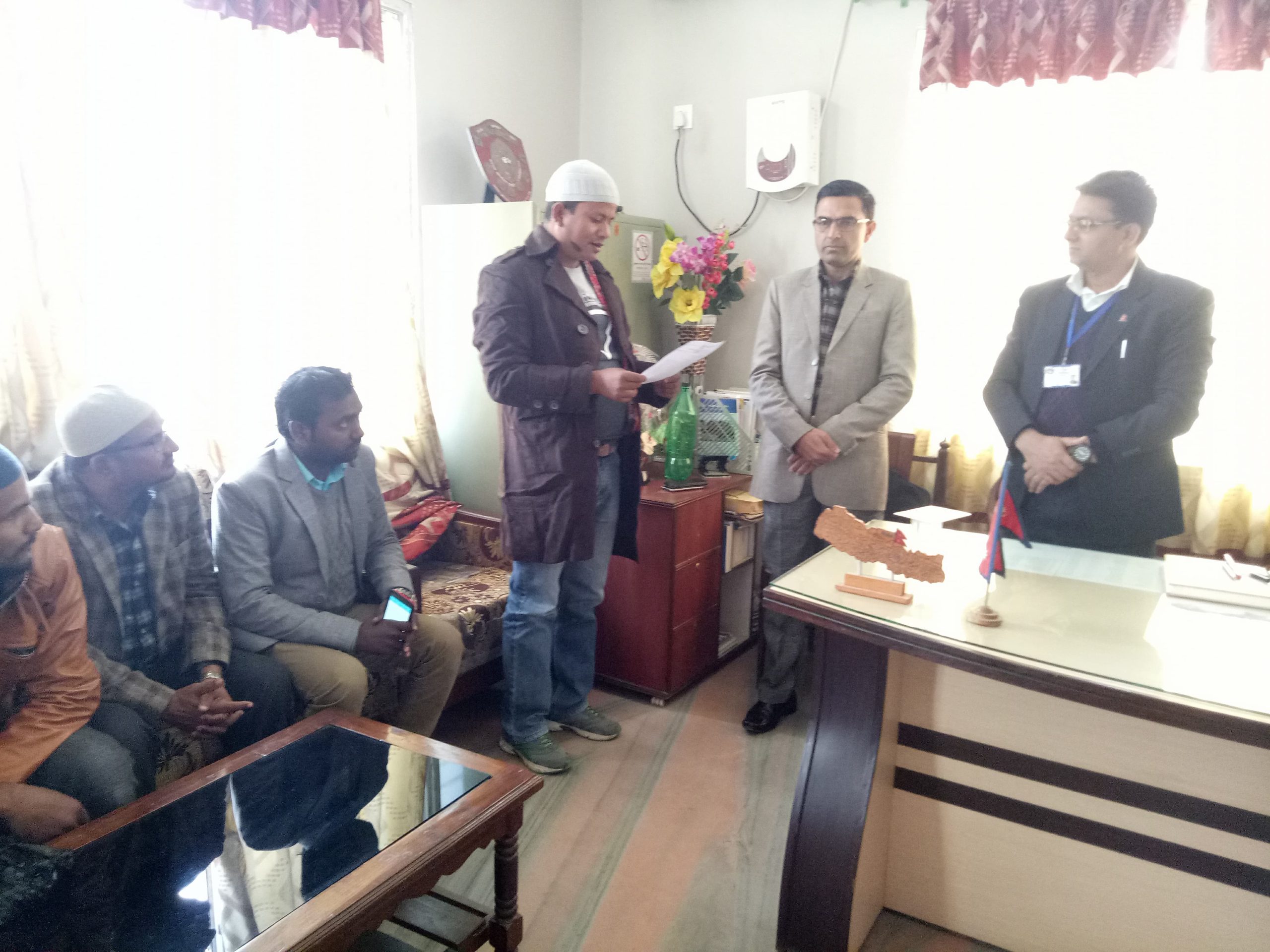 राजधानी माग गर्दै मोरङ मुस्लिम समाजद्धारा प्रधानमन्त्रीलाइ ज्ञापनपत्र