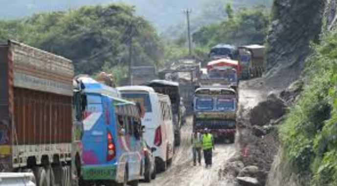 नारायणगढ–मुग्लिन सडकमा यातायात रोकेर काम गरिने