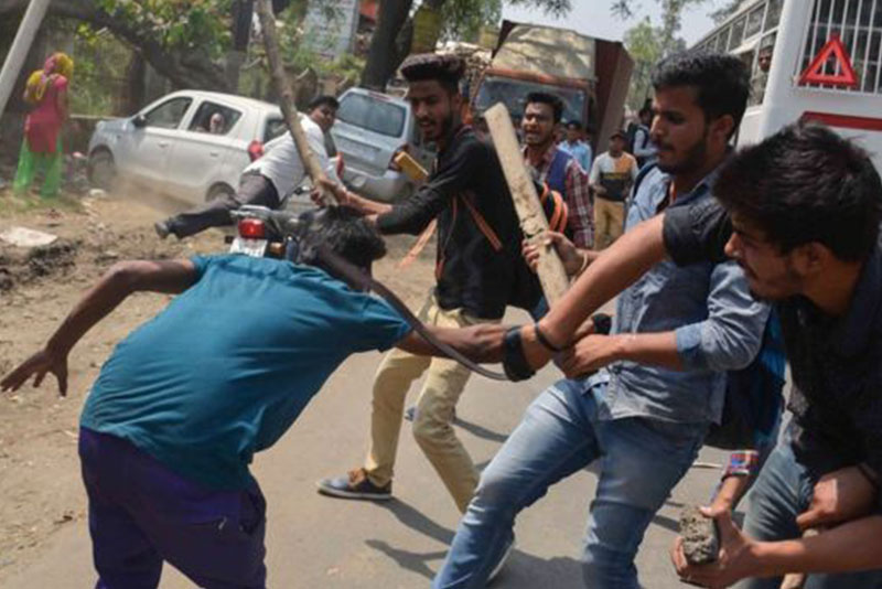 भारतमा जातीय आन्दोलनमा सात जनाको मृत्यु