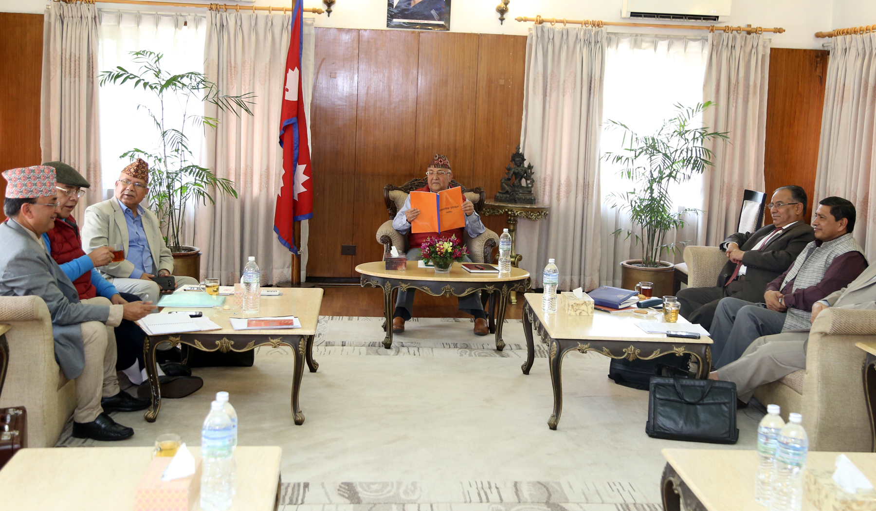 बाँकी विषयमा टुङ्गो लगाउन दुई अध्यक्षलाई जिम्मा