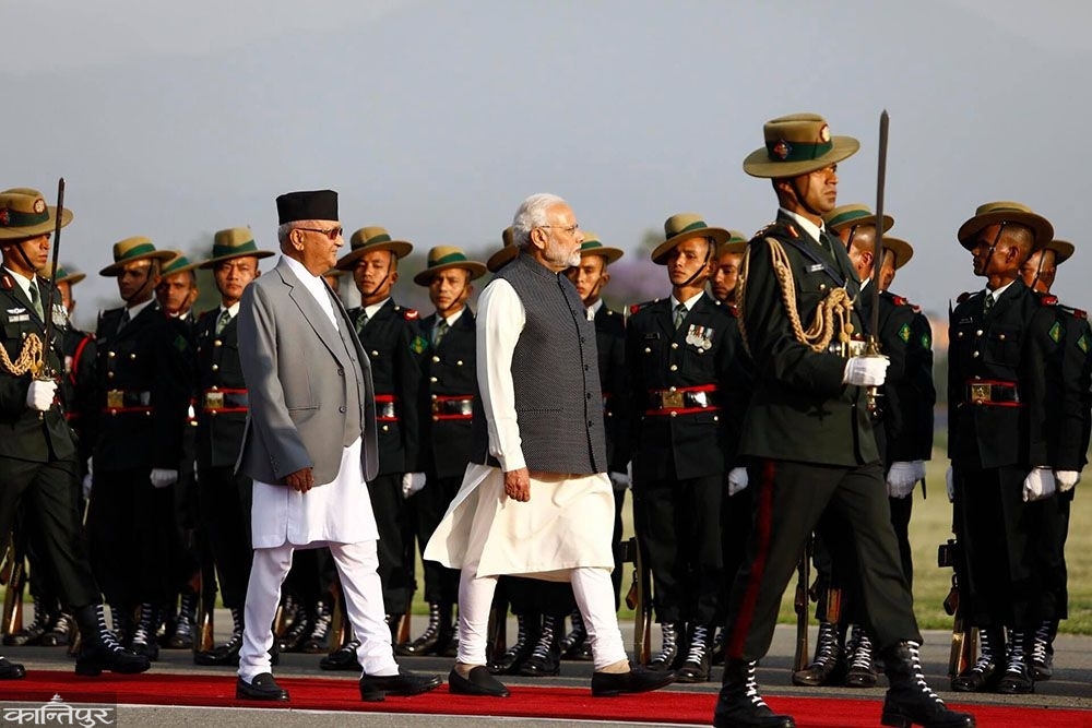 टुँडिखेलमा मोदीलाई गार्ड अफ अनरको सम्मान