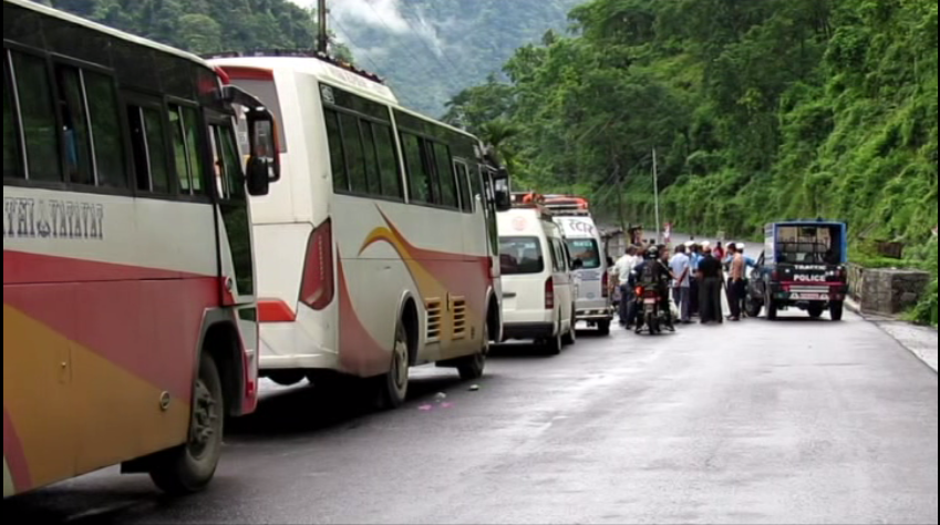 नारायणगढ – मुग्लिन सडक एकतर्फी सञ्चालन