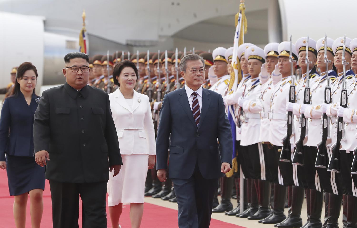 तीनदिने शिखर बैठकका लागि राष्ट्रपति मुन उत्तर कोरिया भ्रमणमा, प्योङयाङमा भव्य स्वागत