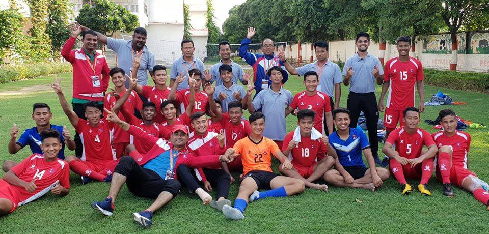 यू–१८ च्याम्पियनसिप फुटबलमा नेपाल छैठौं स्थानमा