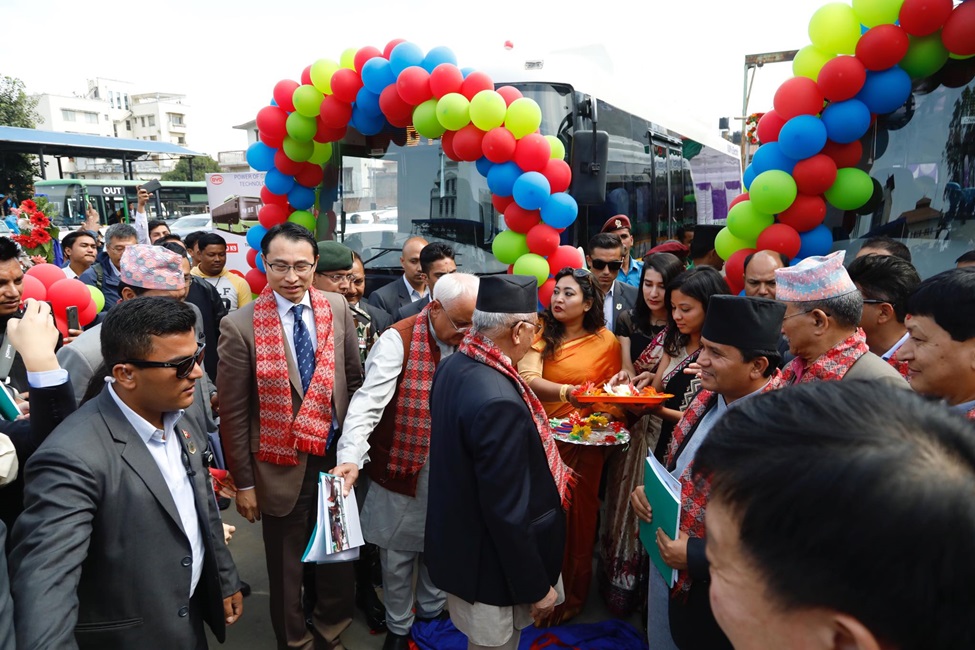 काठमाडौँ उपत्यकामा विद्युतीय बस सञ्चालन