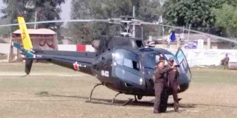 रक्षामन्त्रीको हेलिकोप्टर बसाउन क्रिकेट खेल स्थगित