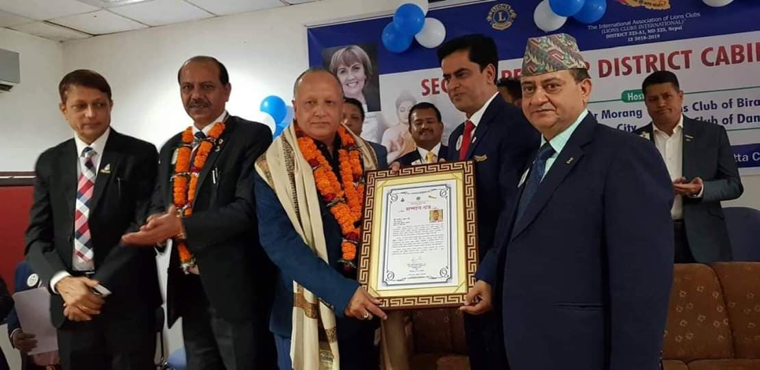 विराटनगरका उद्योगी राउत सम्मानित