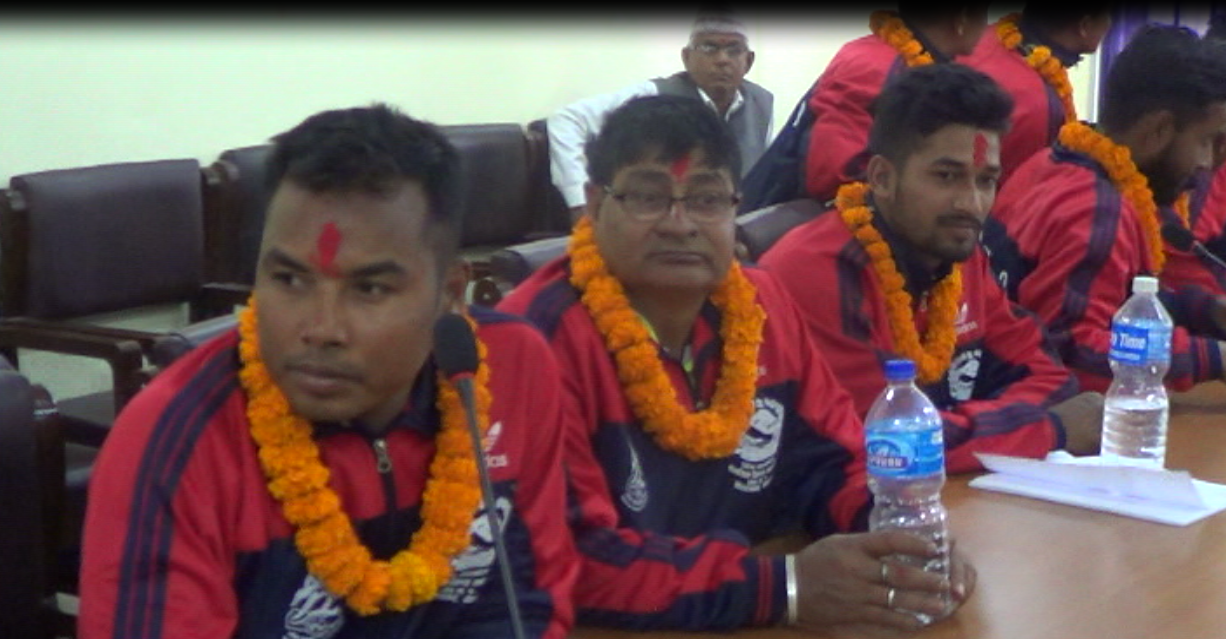 अन्तरप्रदेश खेलकुद प्रतियोगिताका लागि प्रदेश १ का खेलाडीको विदाई