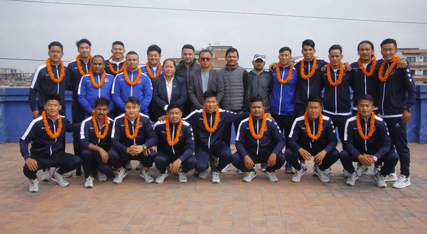 नेपाली फुटसल टोली इरान प्रस्थान