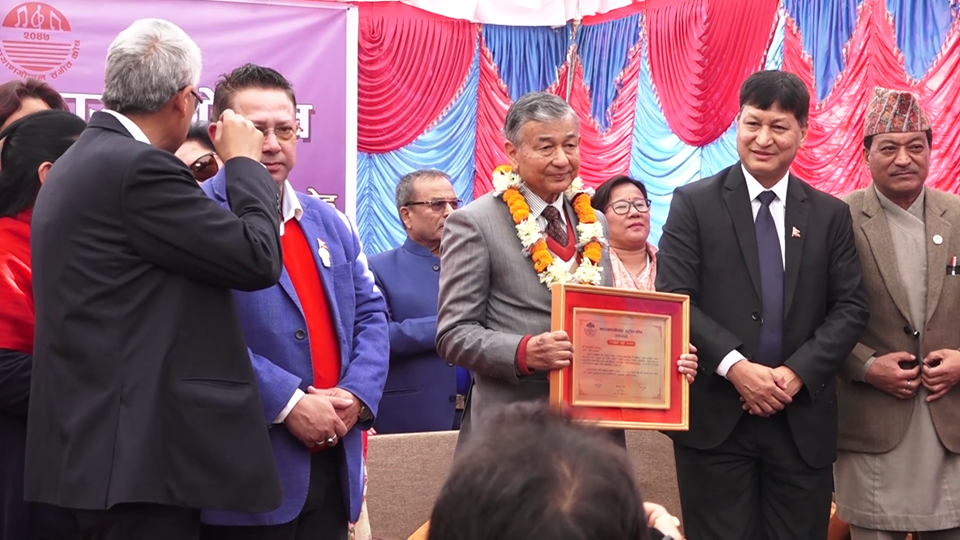 स्वरसम्राट स्मृति सम्मान रञ्जित गजमेर र जगतमर्दन थापालाई