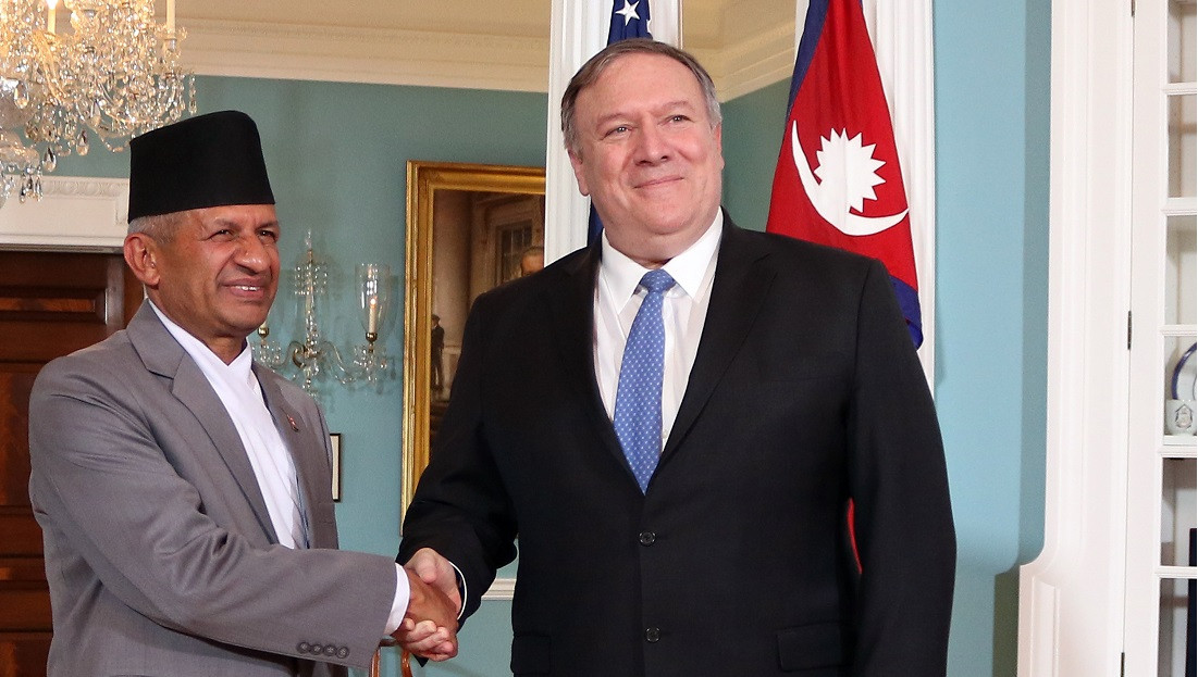 परराष्ट्रमन्त्री ज्ञवाली र अमेरिकी विदेशमन्त्रीबीच टेलिफोन वार्ता