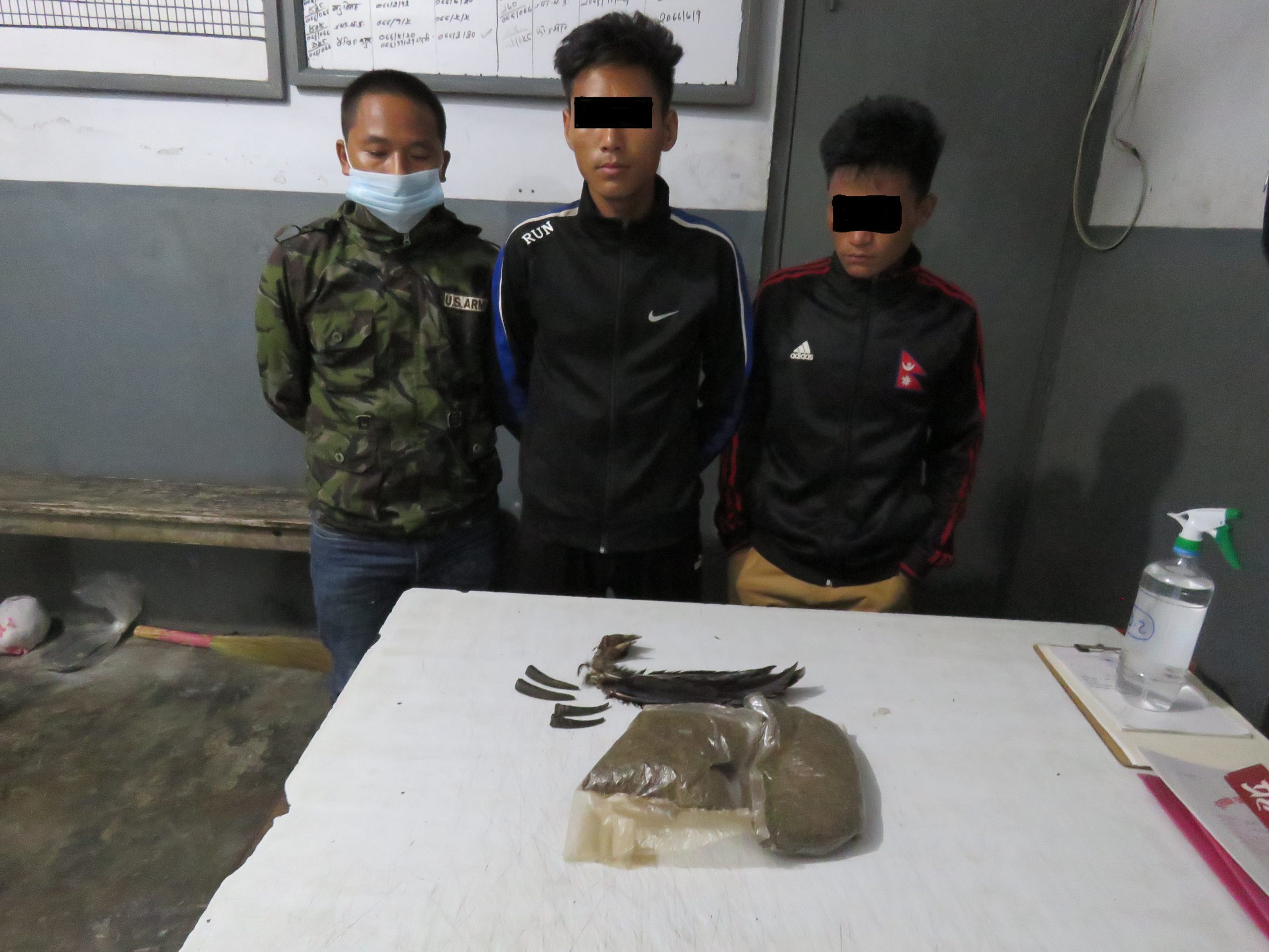 धरानबाट लागुऔषध र जंगली जनावरको अंगसहित ३ जना पक्राउ