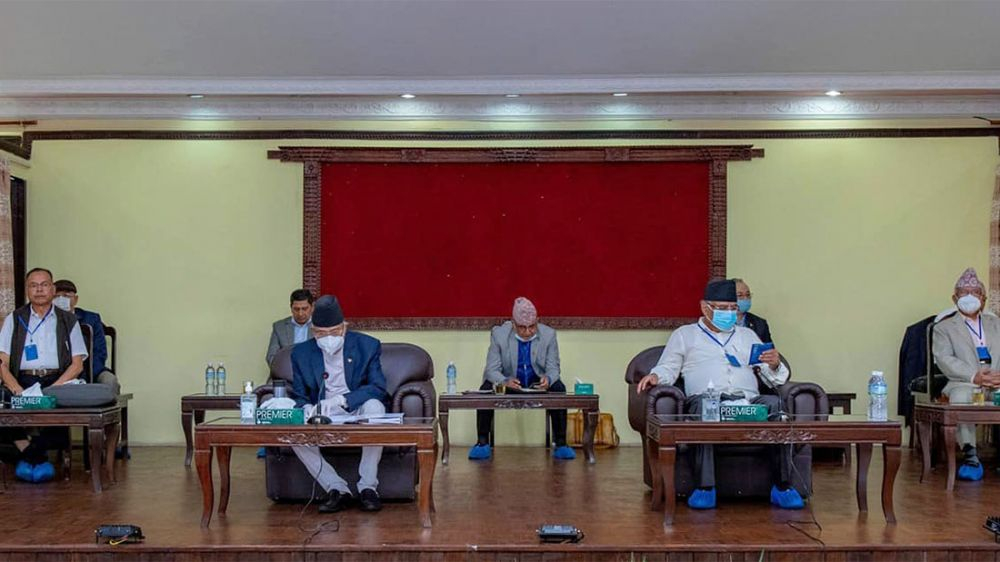 एजेण्डा तय गरेर सकियो नेकपाको स्थायी समिति बैठक