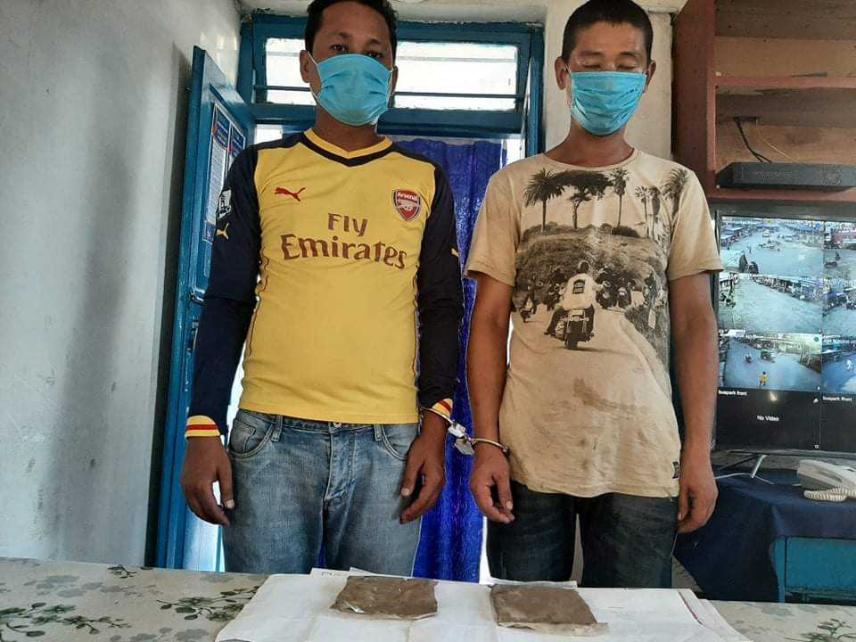 लागुऔषध खैरोहिरोईन ब्राउनसुगरसहित दुई जना पक्राउ