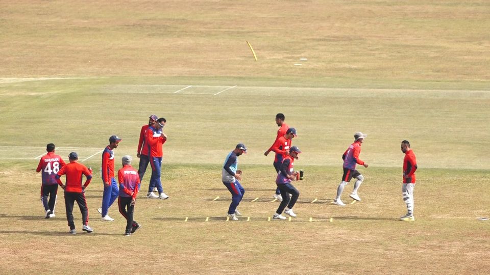 राष्ट्रिय क्रिकेट टिम ९ महिनापछि बन्द प्रशिक्षणमा