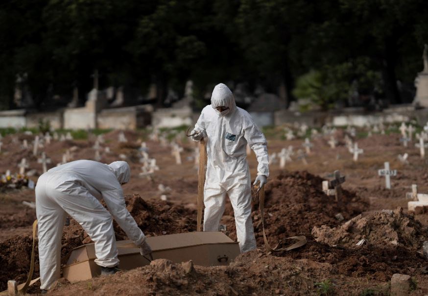 ब्राजिलमा कोरोनाका कारण एकै दिन ३ हजारबढीको मृत्यु