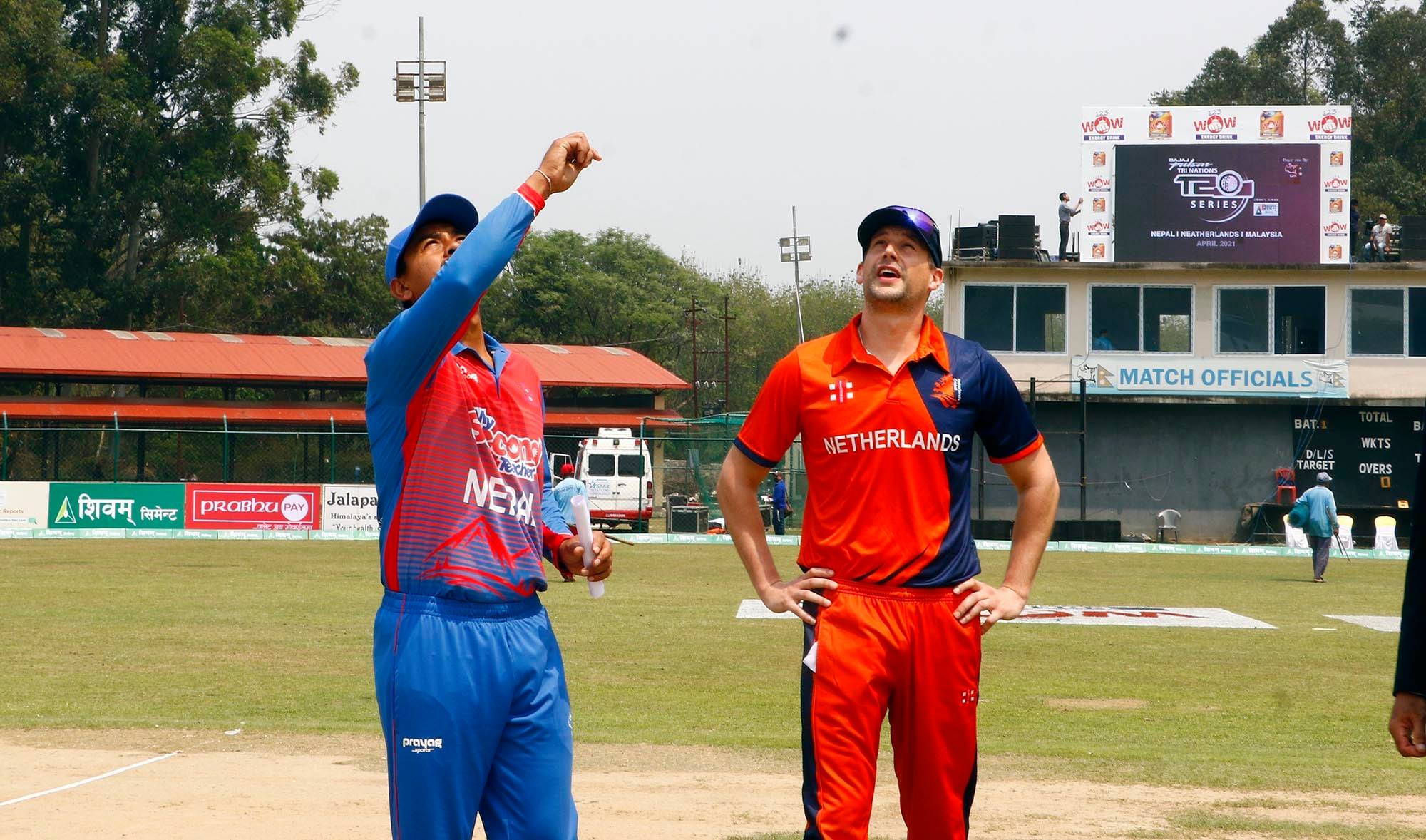 त्रिदेशीय टी -२० : नेपालले आज नेदरल्याण्ड्ससँग खेल्दै