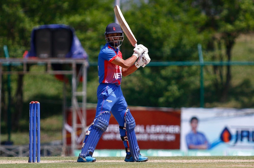 नेपालको अहिलेसम्मकै ठूलो स्कोर, भुर्तेल र मल्लको अर्धशतक