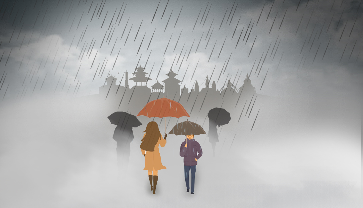 देशभर वर्षा, भोलिसम्म मौसम नखुल्ने