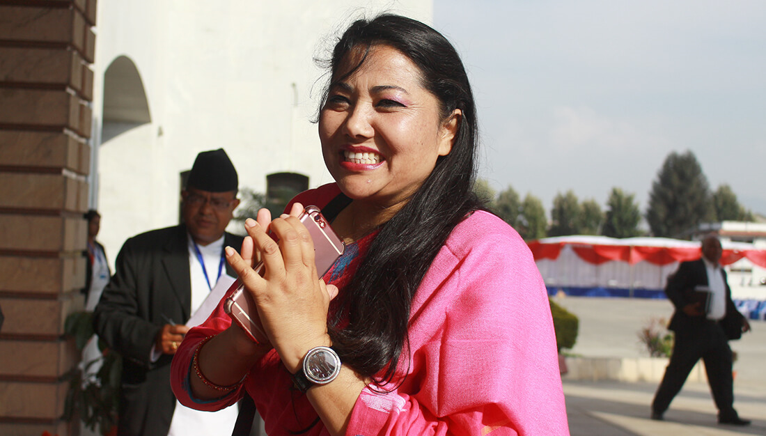 मीनभवनको बार्दलीमा रामकुमारी झाँक्रीको खोजी