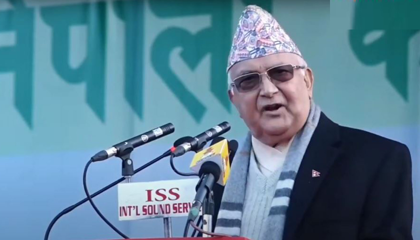 प्रचण्ड-माधवलाई ओलीको जवाफ:  कांग्रेसले औंलो दिएन भने के हुन्छ भन्ने पिर छ