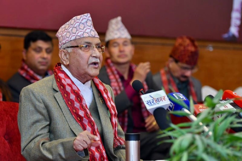 देउवालाई सूर्यमा भोट हाल्न ओलीको आग्रह