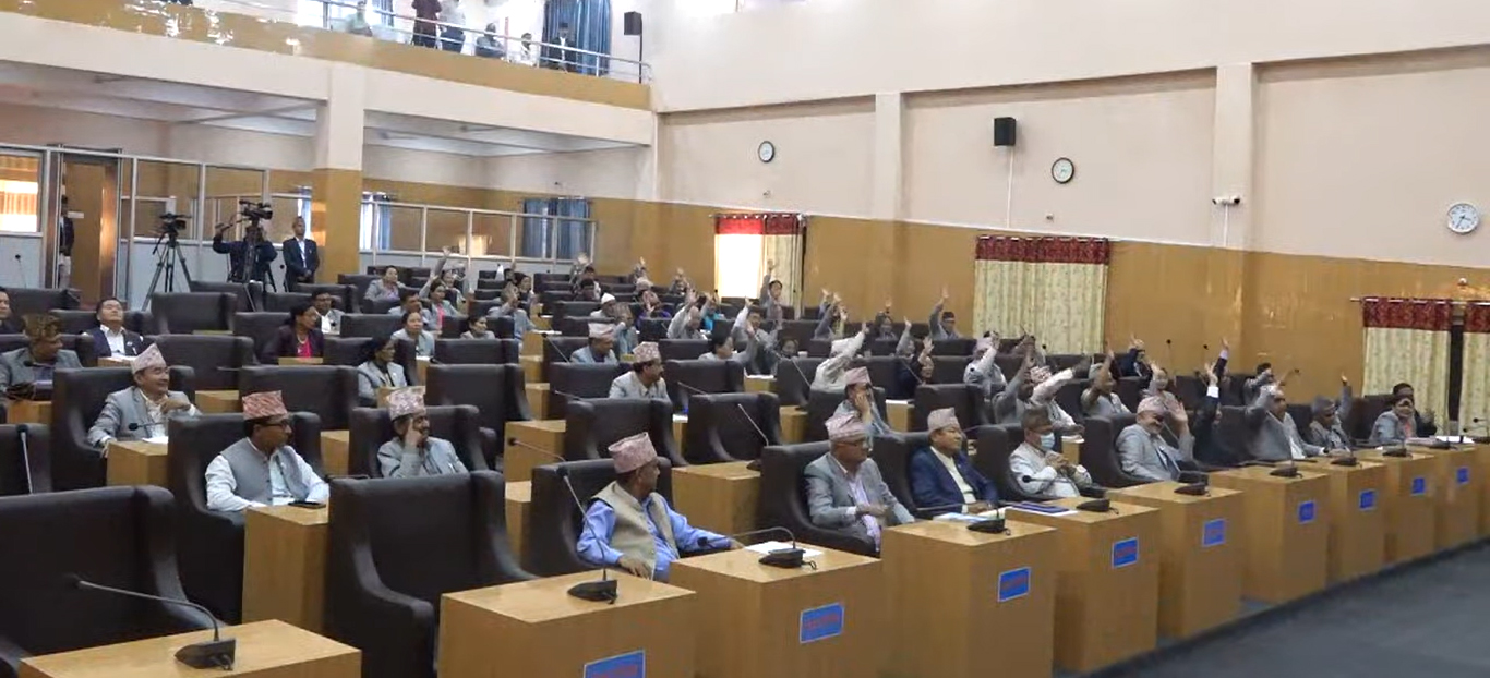 बहुमतले पारित प्रदेश १ को नीति तथा कार्यक्रम