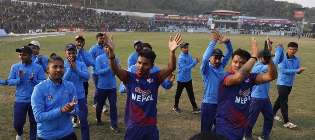 विश्वकप लिग टू सिरिजमा लगातार ४ खेल जितेर नेपालले इतिहास बनायो