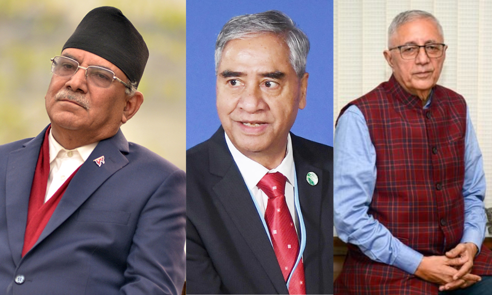 प्रचण्ड, देउवा र शेखरबीच गठबन्धन कमजोर हुन नदिने सहमति