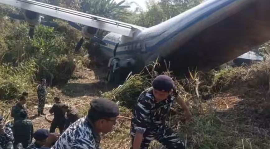 म्यानमारको सैनिक विमान भारतमा दुर्घटना