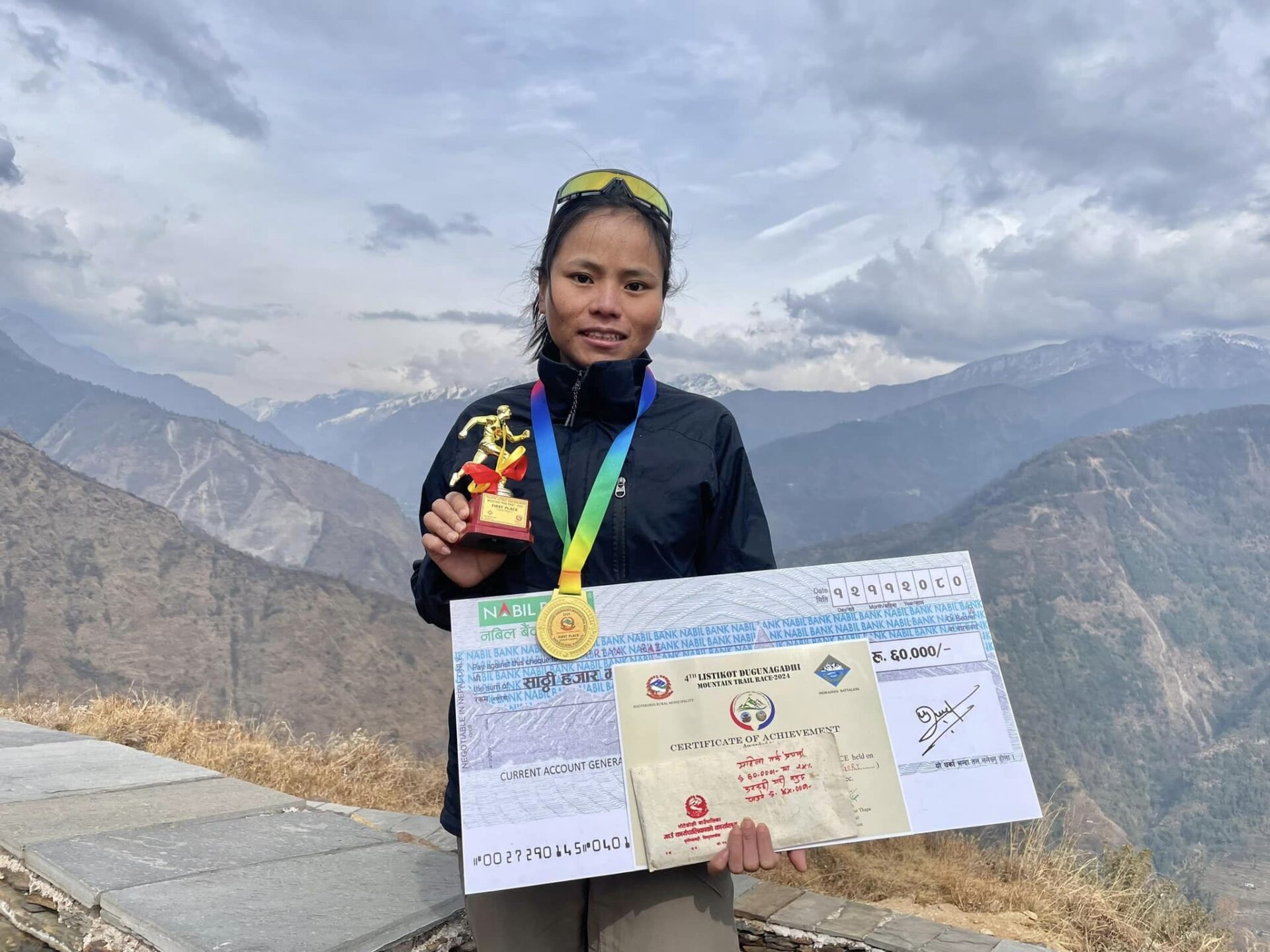 माउन्टेन ट्रेल रेसमा चम्किदै प्रिया राई