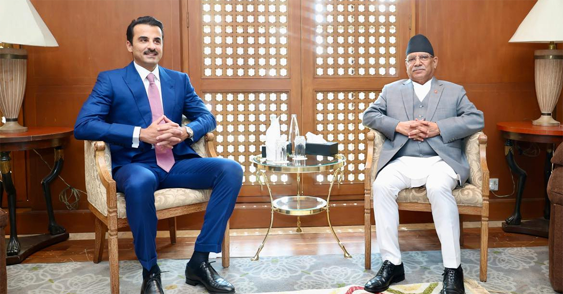 कतारी अमिर र प्रधानमन्त्रीबीच वान टु वान वार्ता