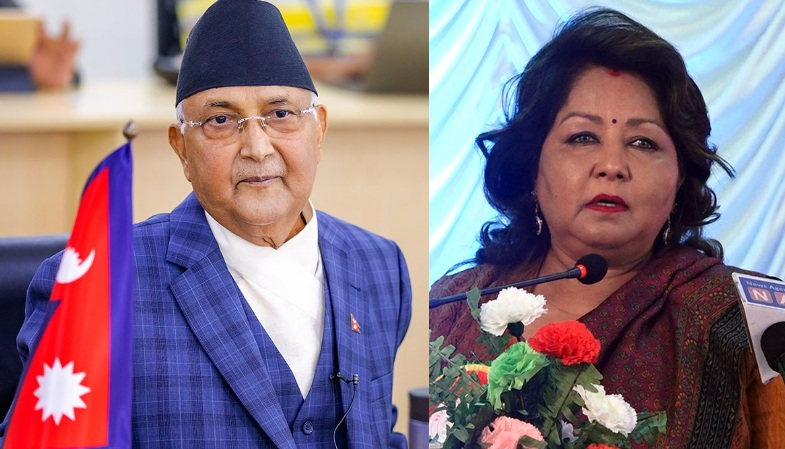 ओलीले खोजेको महिला प्रधानमन्त्री आरजु होइन ?