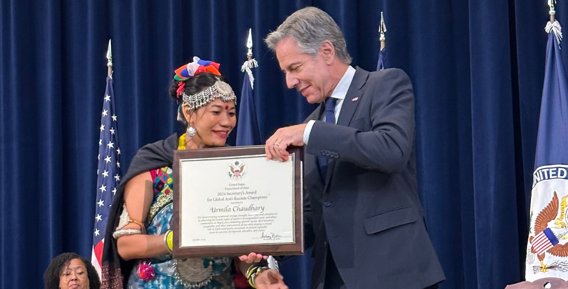 नेपालकी उर्मिलालाई अमेरिकामा ‘ग्लोबल एन्टी रेसिजम च्याम्पेनसिप अवार्ड’