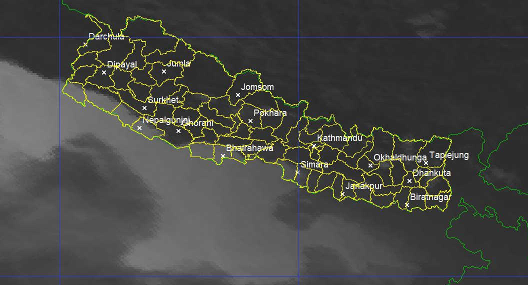 देशभर छैन् कुनै पनि मौसम प्रणालीको प्र भाव