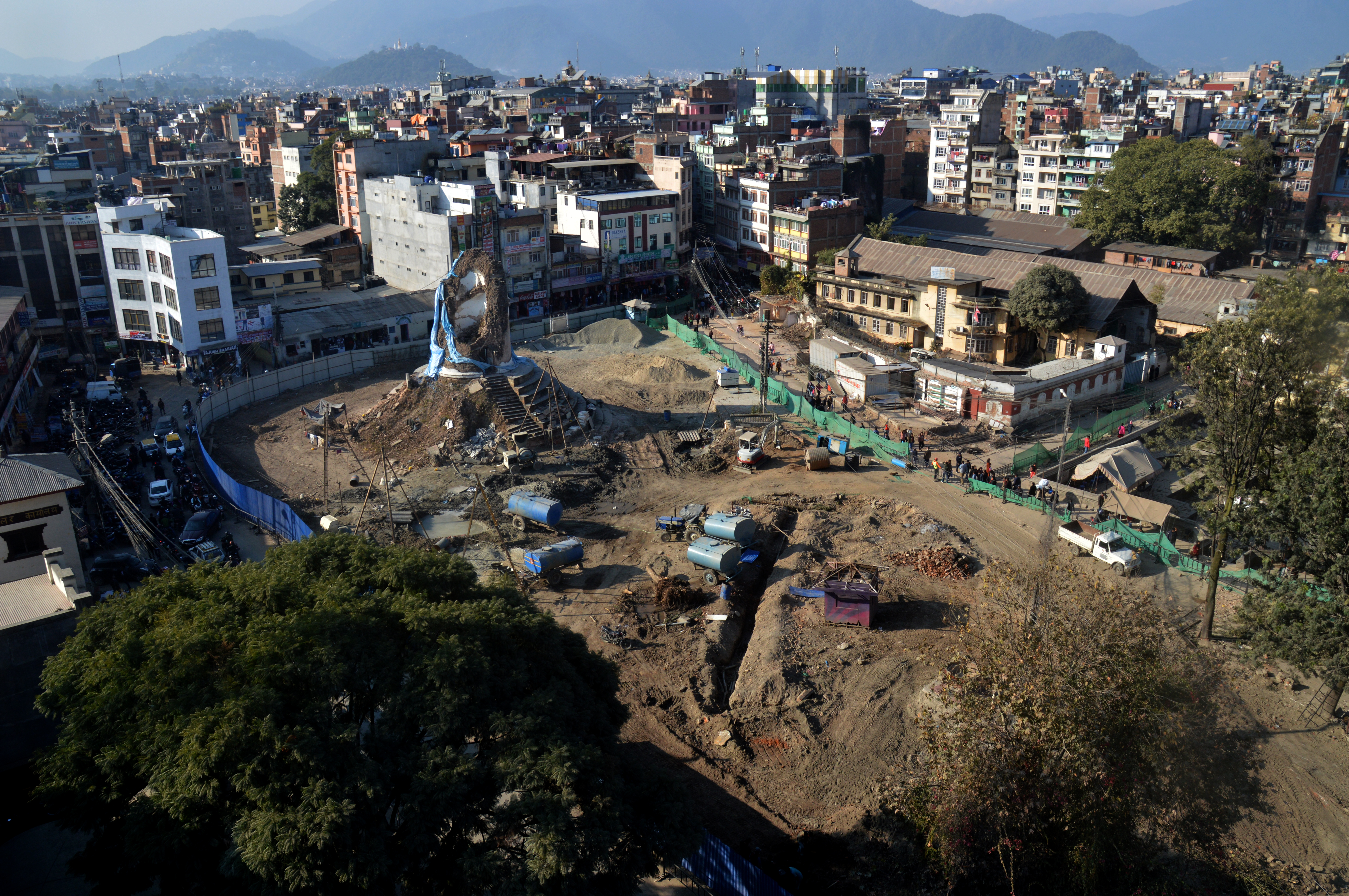 सुरू भयो धरहराको पुनर्निमाण