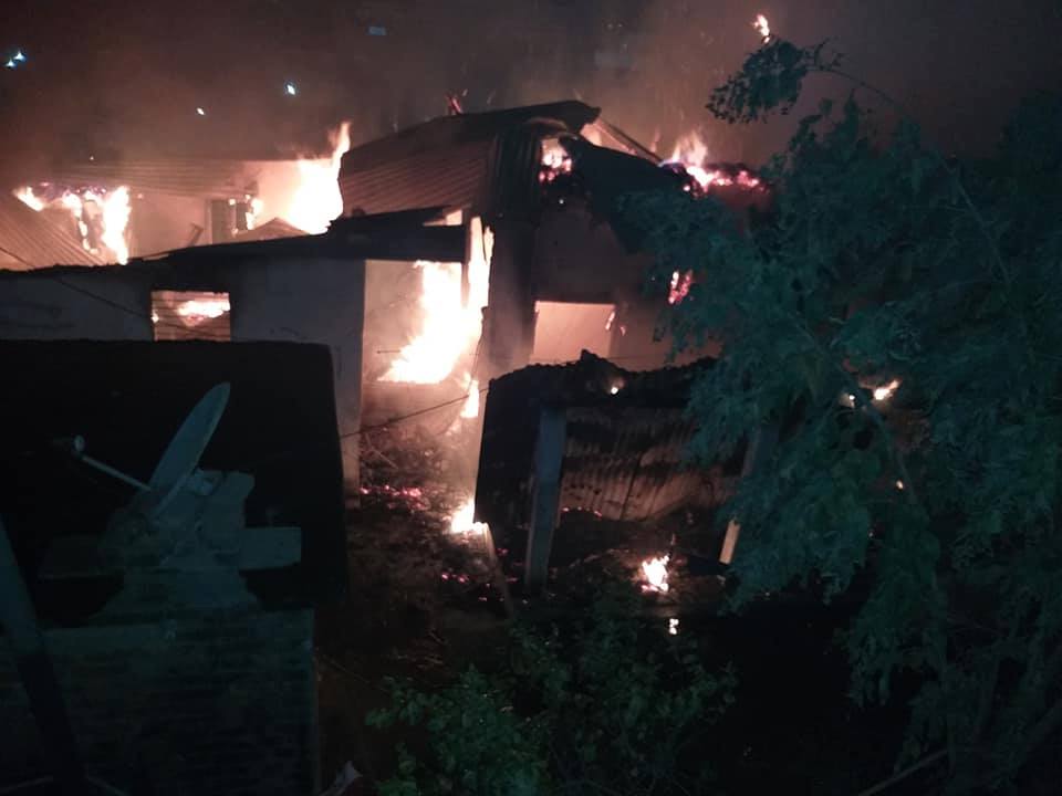 विराटनगरको जामुनगाछीमा आगलागी