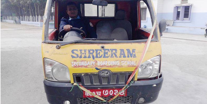 विराटनगरमा स्कुल भ्यान दुर्घटना, ६ जना घाईते