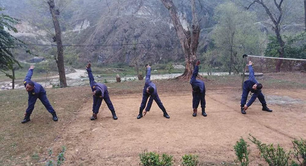 भुँडी घटाउने अभियानमा प्रहरी