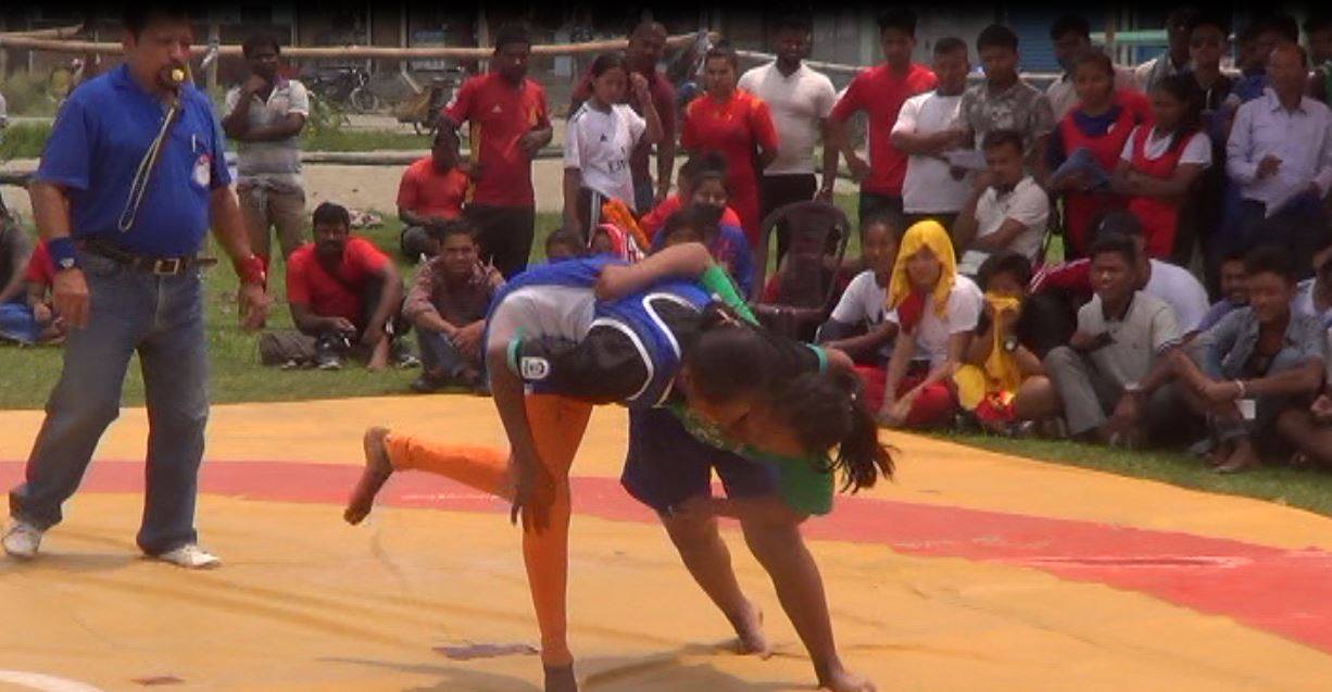  विराटनगरमा प्रदेशस्तरीय कुस्ती प्रतियोगिता सुरु