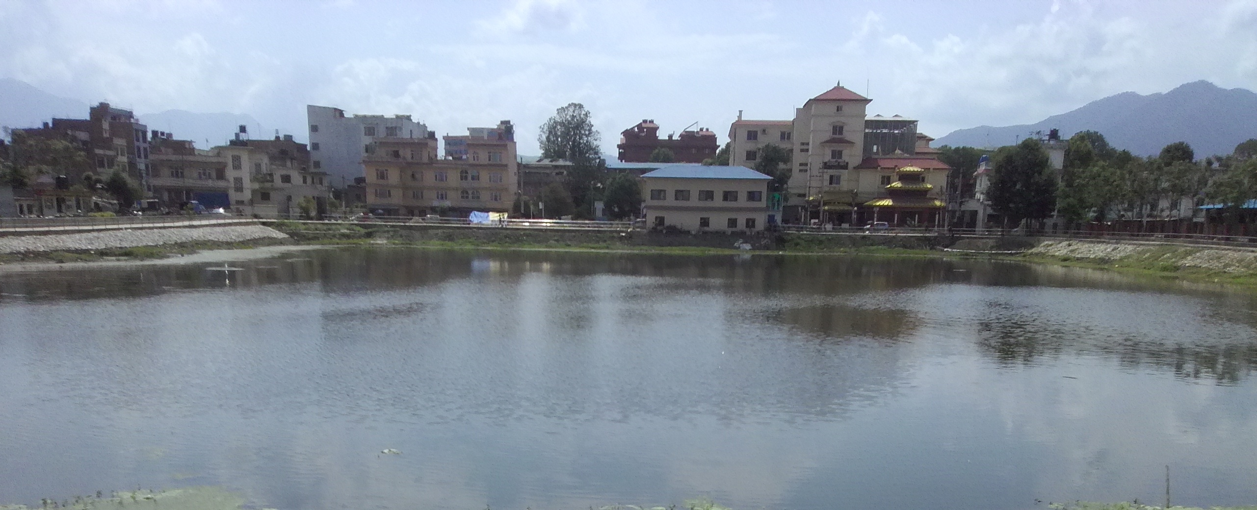 कमल पोखरीको पुनर्निर्माण सुरु