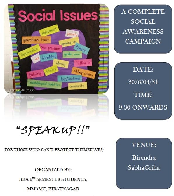 महेन्द्र मोरङ्गका विद्यार्थीहरुले सामाजिक विकृतिविरुद्ध प्रतिस्पर्धात्मक कार्यक्रम गर्ने