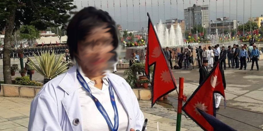 रोशनी शाहीको सुरक्षामा एक असई र एक महिला प्रहरी