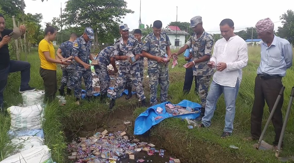झापामा मोटरसाइकलसहित अवैध पटका बरामद