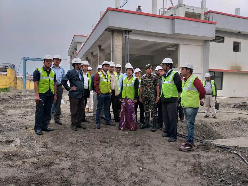 खानेपानी मन्त्री मगरद्धारा फोहोर पानी प्रशोधन केन्द्रको निरीक्षण
