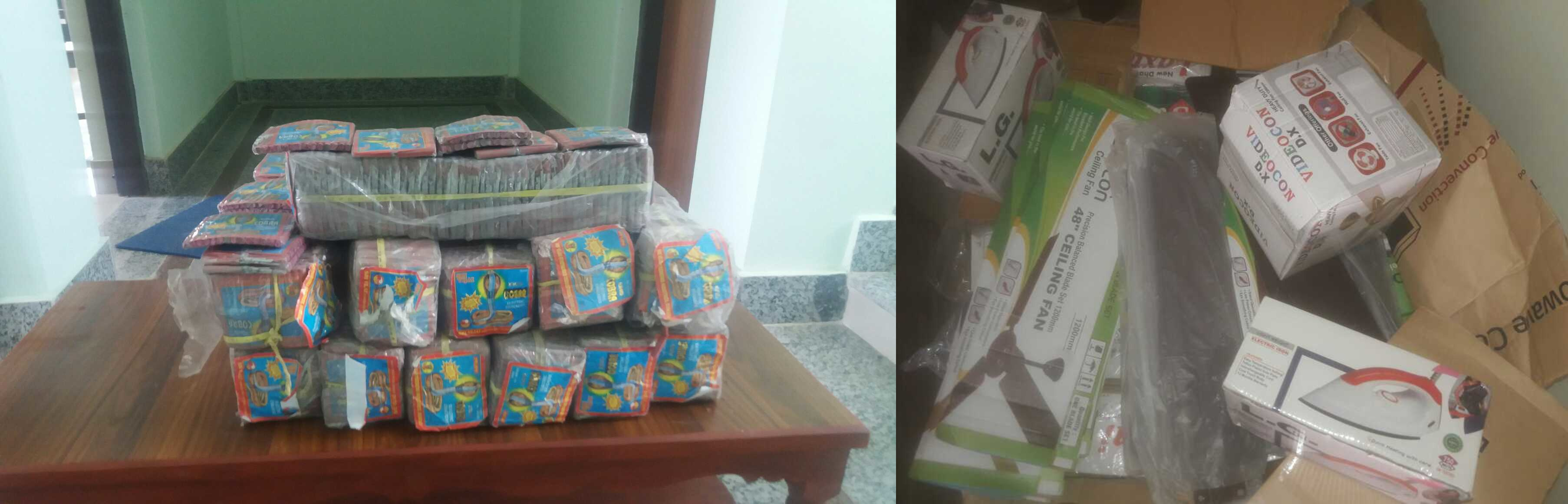 मोरङबाट पटकासहित अवैध सामान बरामद