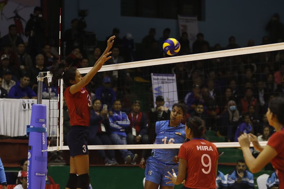 साग खेलकुद : महिला भलिबलमा भारतसँग हार्‍यो नेपाल