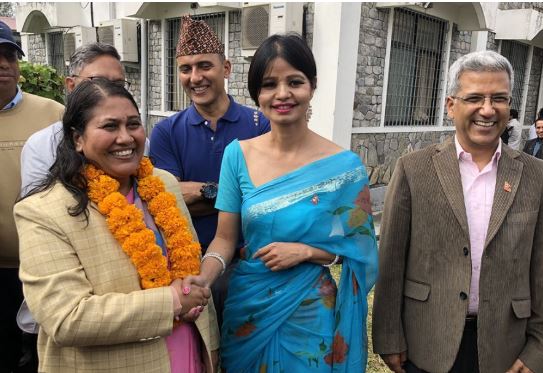 विद्या भट्टराईद्धारा कास्की २ मा उम्मेदवारी दर्ता