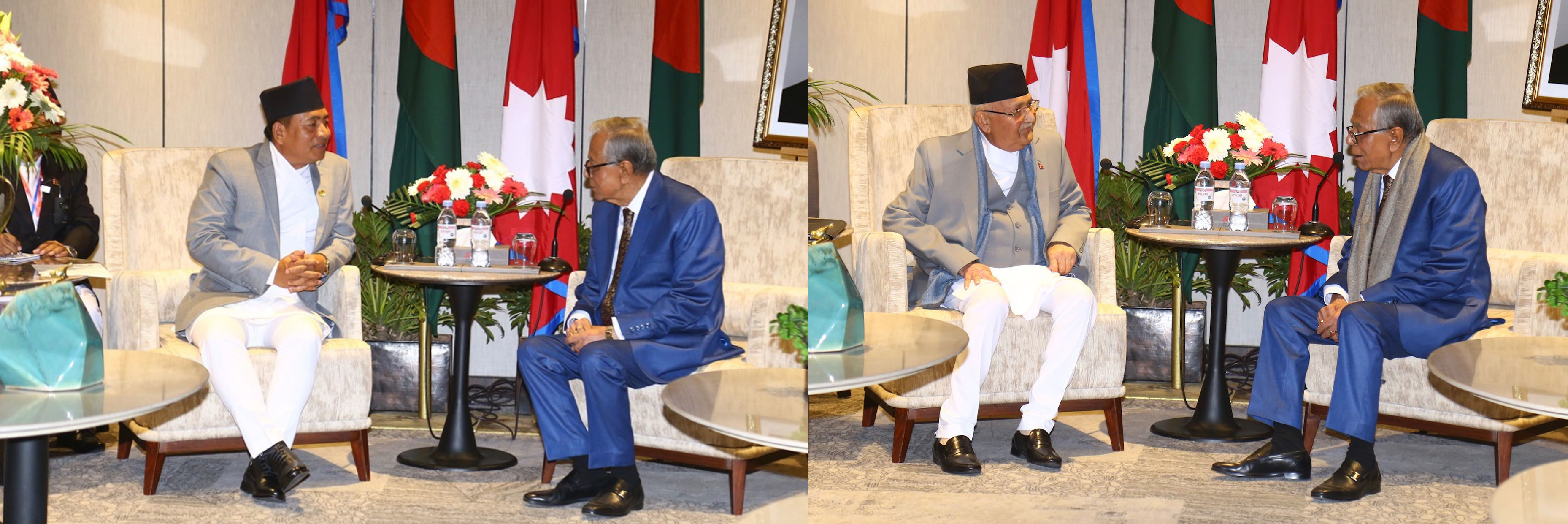 बङ्गलादेशी राष्ट्रपतिसँग उपराष्ट्रपति र प्रधानमन्त्रीको भेट, नेपालको समृद्धिमा सघाउने