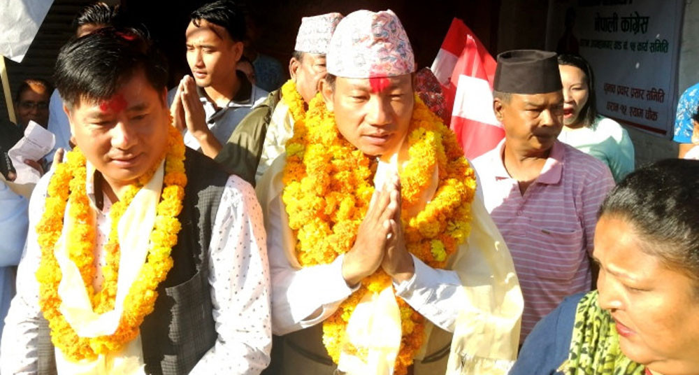 धरानमा कांग्रेसको झिनो अग्रता